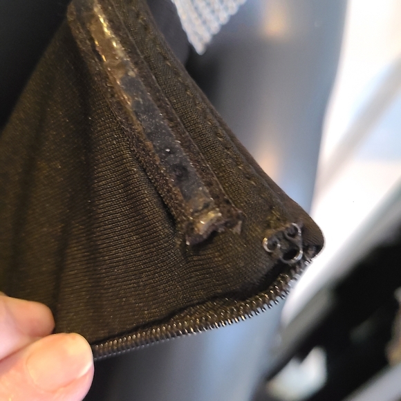 K&M Richards Asymmetric Jumpsuit with Overlay and Rhinestone Shoulder Strap - Picture 6 of 12